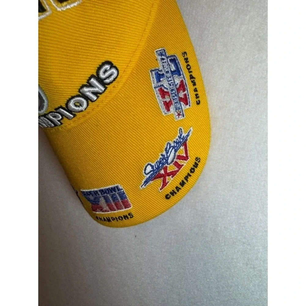 Gold Pittsburgh Steelers‎ Five 5 Time Super Bowl Champions Reebok NFL Cap Hat